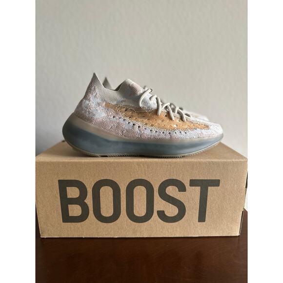 adidas gazelle silver green womens Adidas Yeezy Boost Alien 380 Pepper Light Gray Brown Lace Up Sneakers  Pre-Owned
